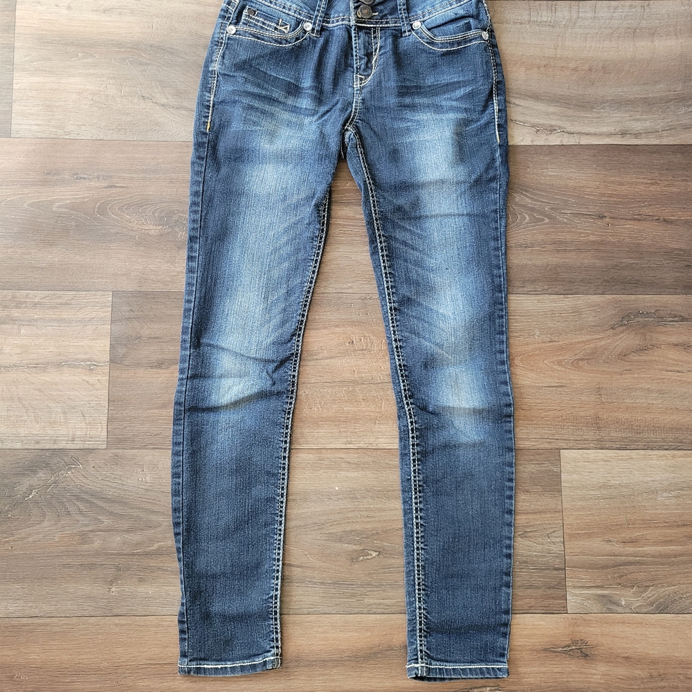 Wallflower Dark Blue Skinny Jeans